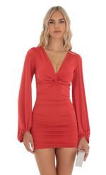 Picture Bridgette Long Sleeve Dress in Red. Source: https://media.lucyinthesky.com/data/Aug23/150xAUTO/8aac0042-812d-4e9f-9f5b-138feebc922b.jpg