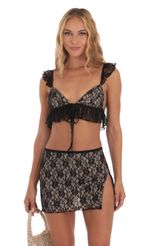 Picture Petunia Lace Two Piece Set in Black. Source: https://media.lucyinthesky.com/data/Aug23/150xAUTO/fab38ca5-ffa4-42ca-8b68-442dd1ace49c.jpg