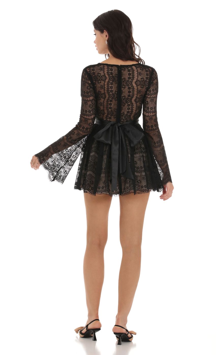 Picture Metis Lace Plunge Neck Dress in Black. Source: https://media.lucyinthesky.com/data/Aug23/850xAUTO/d9428f8b-f0a5-4265-9960-4767f5c1092c.jpg