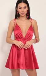 Picture Skye Shoulder Tie Dress in Red. Source: https://media.lucyinthesky.com/data/Dec19_1/150xAUTO/781A1399.JPG