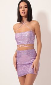 Picture thumb Eva Iridescent Sequin Set in Lilac. Source: https://media.lucyinthesky.com/data/Dec19_1/170xAUTO/781A02991.JPG