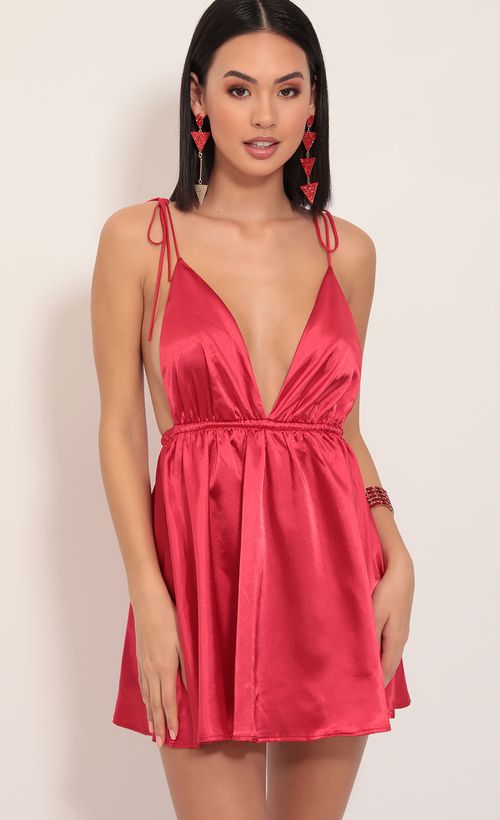 Picture Skye Shoulder Tie Dress in Red. Source: https://media.lucyinthesky.com/data/Dec19_1/500xAUTO/781A1403.JPG