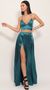 Picture Madeline Satin Maxi Set in Teal. Source: https://media.lucyinthesky.com/data/Dec19_1/50x90/781A1570.JPG