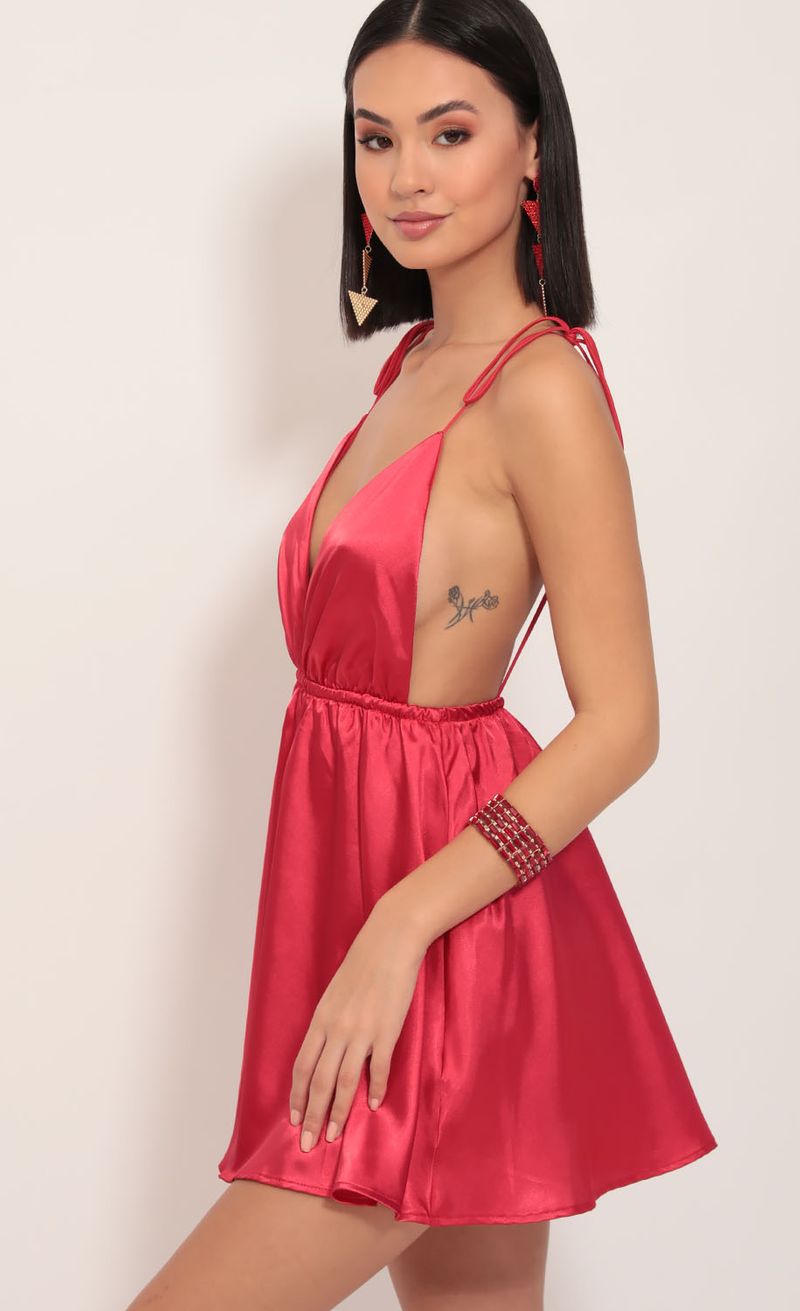 Picture Skye Shoulder Tie Dress in Red. Source: https://media.lucyinthesky.com/data/Dec19_1/800xAUTO/781A1415.JPG