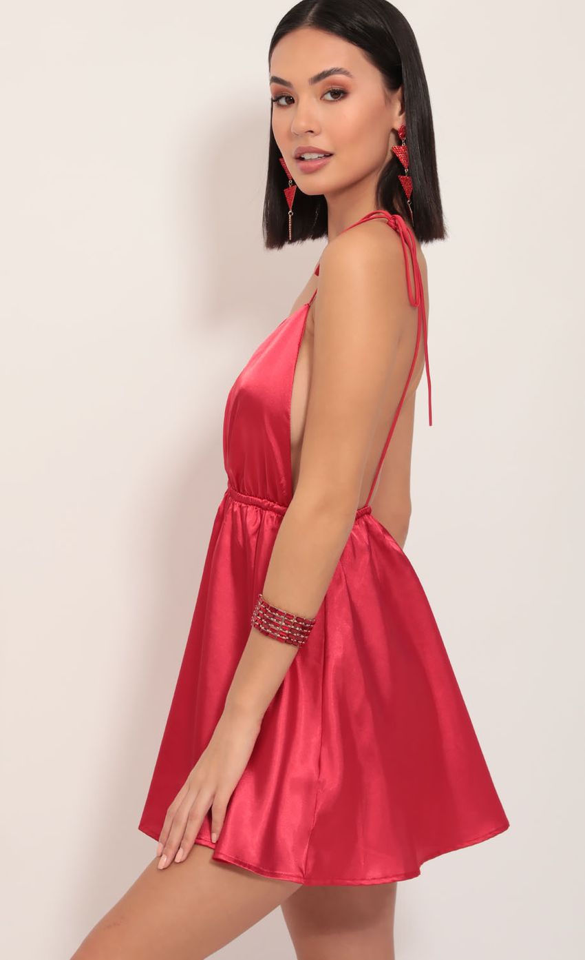 Picture Skye Shoulder Tie Dress in Red. Source: https://media.lucyinthesky.com/data/Dec19_1/850xAUTO/781A1414.JPG