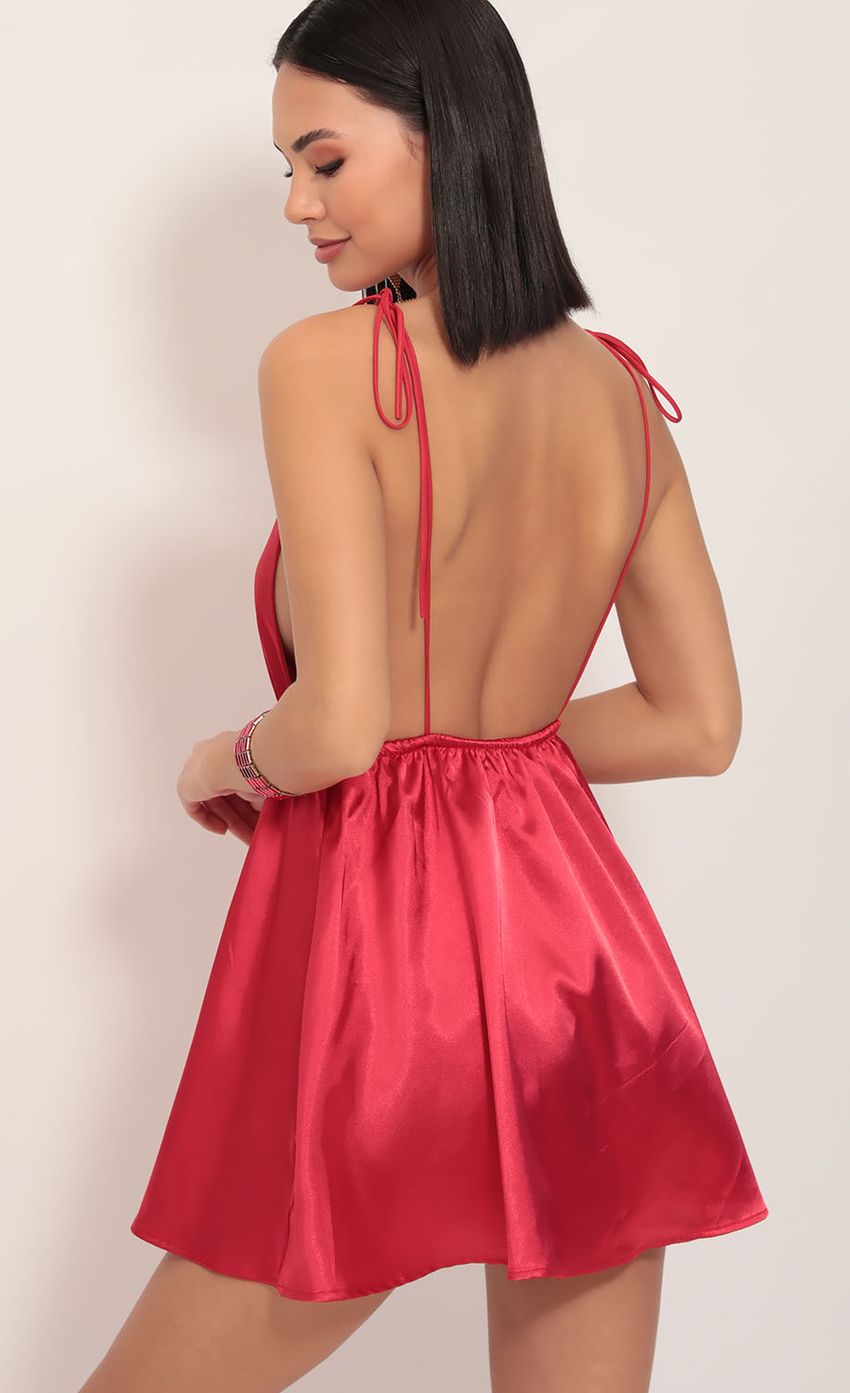 Picture Skye Shoulder Tie Dress in Red. Source: https://media.lucyinthesky.com/data/Dec19_1/850xAUTO/781A1423.JPG