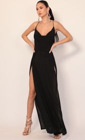 Picture thumb Dion Cowl Maxi Dress in Matte Black. Source: https://media.lucyinthesky.com/data/Dec19_2/170xAUTO/781A2676.JPG