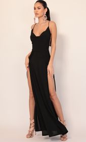 Picture thumb Dion Cowl Maxi Dress in Matte Black. Source: https://media.lucyinthesky.com/data/Dec19_2/170xAUTO/781A26811.JPG