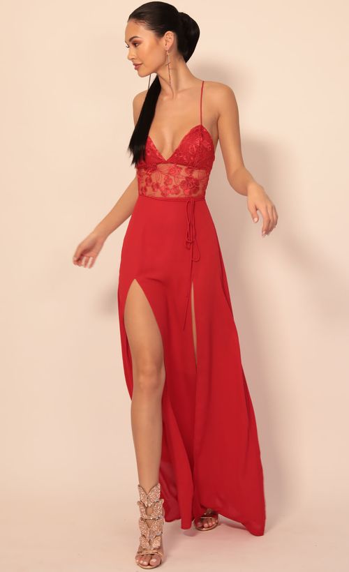 Picture Loveable Lace Maxi Dress in Red. Source: https://media.lucyinthesky.com/data/Dec19_2/500xAUTO/781A5490.JPG