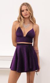 Picture thumb Lilly Wrap Skirt Set in Purple Shimmer. Source: https://media.lucyinthesky.com/data/Dec20_1/170xAUTO/1V9A6321.JPG