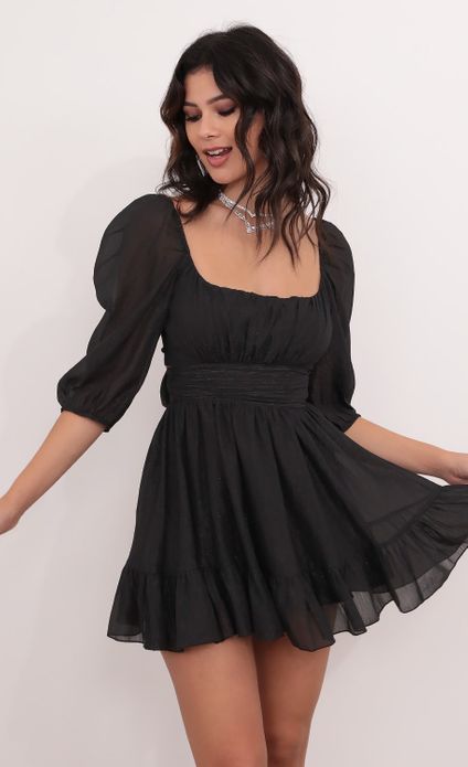 lucy in the sky neia ruffle dress