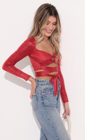 Picture thumb Tori Long Sleeve Sparkle Top in Red. Source: https://media.lucyinthesky.com/data/Dec21_1/170xAUTO/1V9A4637.JPG