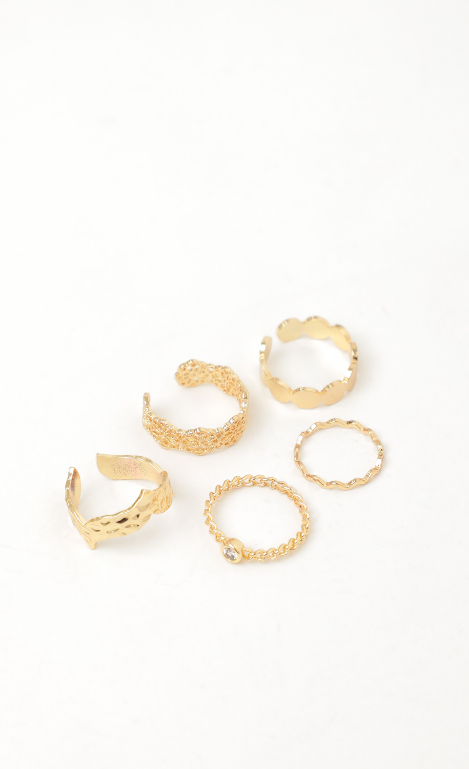 Nori Ring Set in Gold