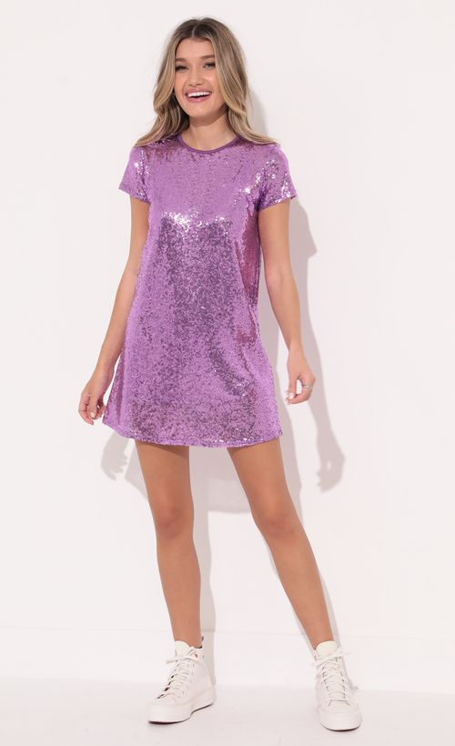 Picture Party Sequin Shift Dress in Purple. Source: https://media.lucyinthesky.com/data/Dec21_1/500xAUTO/1V9A5690.JPG