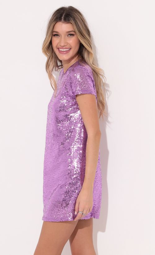 Picture Party Sequin Shift Dress in Purple. Source: https://media.lucyinthesky.com/data/Dec21_1/500xAUTO/1V9A5803.JPG