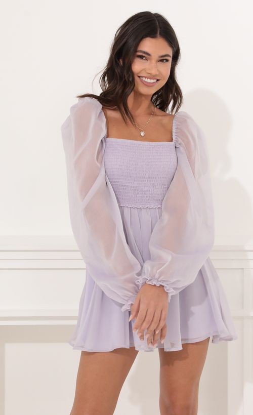Picture Kaz Fit and Flare Dress in Purple. Source: https://media.lucyinthesky.com/data/Dec21_2/500xAUTO/1V9A0316.JPG