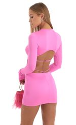 Picture Pallas Cutout Open Back Dress in Navy. Source: https://media.lucyinthesky.com/data/Dec22/150xAUTO/699387e2-5d1d-49eb-a882-8ffbcaca33d1.jpg
