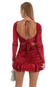 Picture thumb Sloan Velvet Long Sleeve Ruched Dress in Red. Source: https://media.lucyinthesky.com/data/Dec22/170xAUTO/07999f79-3488-4899-a59b-193d90b3324b.jpg