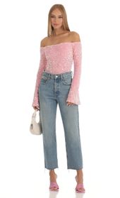 Picture thumb Das Velvet Sequin Bodysuit in Pink. Source: https://media.lucyinthesky.com/data/Dec22/170xAUTO/0d9dfee1-fa57-4427-a1c1-c7f2e1729aa4.jpg