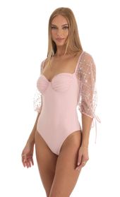 Picture thumb Adrianna Sequin Puff Sleeve Bodysuit in Pink. Source: https://media.lucyinthesky.com/data/Dec22/170xAUTO/2a0249c0-1170-4545-9b3b-03247884343d.jpg
