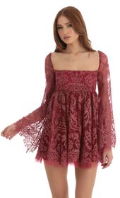 Picture thumb Wylie Floral Long Sleeve Baby Doll Dress in Red. Source: https://media.lucyinthesky.com/data/Dec22/170xAUTO/55c3f5e2-5ce5-42de-ba50-f6174ec238fc.jpg
