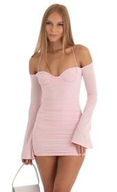 Picture thumb Tamsin Belle Sleeve Dress in Pink. Source: https://media.lucyinthesky.com/data/Dec22/170xAUTO/60443125-1327-4dc0-b50d-766551bd94ce.jpg