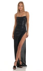 Picture thumb Lipa Holographic Sequin Maxi Dress in Black. Source: https://media.lucyinthesky.com/data/Dec22/170xAUTO/636ef3f1-483f-46d5-9f2c-95614240cd10.jpg