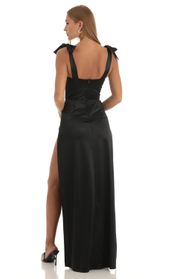 Picture thumb Aries Satin Side Slit Maxi Dress in Black. Source: https://media.lucyinthesky.com/data/Dec22/170xAUTO/647e6ee7-21d6-49da-b93a-eeca1a684ee2.jpg