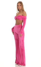 Picture thumb Zayla Velvet Two Piece Pant Set in Hot Pink. Source: https://media.lucyinthesky.com/data/Dec22/170xAUTO/6820371e-4ffe-4d71-a30c-d575254e7b4b.jpg