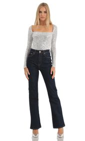 Picture thumb Aislin Sequin Long Sleeve Bodysuit in Silver. Source: https://media.lucyinthesky.com/data/Dec22/170xAUTO/714c71eb-c56c-4916-9d98-8c12f86694aa.jpg