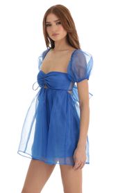 Picture thumb Elexia Puff Sleeve Baby Doll Dress in Blue. Source: https://media.lucyinthesky.com/data/Dec22/170xAUTO/747b382c-ebcd-41fb-9acc-64ba8426d74f.jpg