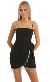 Picture thumb Darla Rhinestone Crepe Wrap Dress in Black. Source: https://media.lucyinthesky.com/data/Dec22/170xAUTO/7d166444-895e-4397-a1f2-4d91c12448ab.jpg