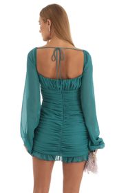 Picture thumb Everly Shinny Chiffon Bodycon Dress in Teal. Source: https://media.lucyinthesky.com/data/Dec22/170xAUTO/8bb28bca-8542-4931-8a8c-dd4456c357a8.jpg
