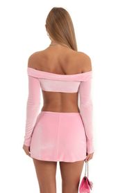 Picture thumb Katya Velvet Two Piece Skirt Set in Pink. Source: https://media.lucyinthesky.com/data/Dec22/170xAUTO/8e75d14b-e59d-418c-ab6a-98015e95dc4e.jpg