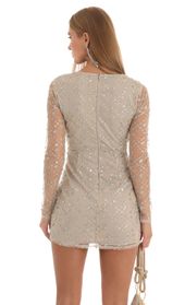 Picture thumb Imani Long Sleeve Dress in Nude Sequin. Source: https://media.lucyinthesky.com/data/Dec22/170xAUTO/914bfbdc-4f1a-48c2-a09b-21a1bf02fb62.jpg