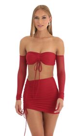 Picture thumb Jodie Mesh Two Piece Skirt Set in Red. Source: https://media.lucyinthesky.com/data/Dec22/170xAUTO/955f801b-5177-4b99-b3ff-2e59444cb697.jpg