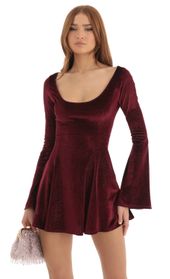 Picture thumb Kallie Velvet Glitter A-Line Dress in Red. Source: https://media.lucyinthesky.com/data/Dec22/170xAUTO/a686877e-e8d2-48a6-8810-296366a068b0.jpg