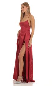 Picture thumb Caitlin Slit Maxi Dress in Red. Source: https://media.lucyinthesky.com/data/Dec22/170xAUTO/aa2b1aeb-f8c3-49a3-b7c7-2052b6f83c38.jpg