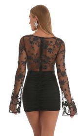 Picture thumb Ria Sequin Long Sleeve Corset Dress in Black. Source: https://media.lucyinthesky.com/data/Dec22/170xAUTO/b37244dc-1b68-458c-b3b8-58d2eef8a2f4.jpg