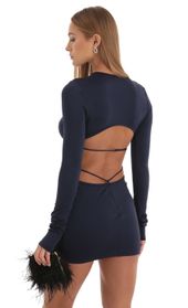 Picture thumb Pallas Cutout Open Back Dress in Navy. Source: https://media.lucyinthesky.com/data/Dec22/170xAUTO/f3a77128-aca1-44c9-acb8-0bb904cee7db.jpg