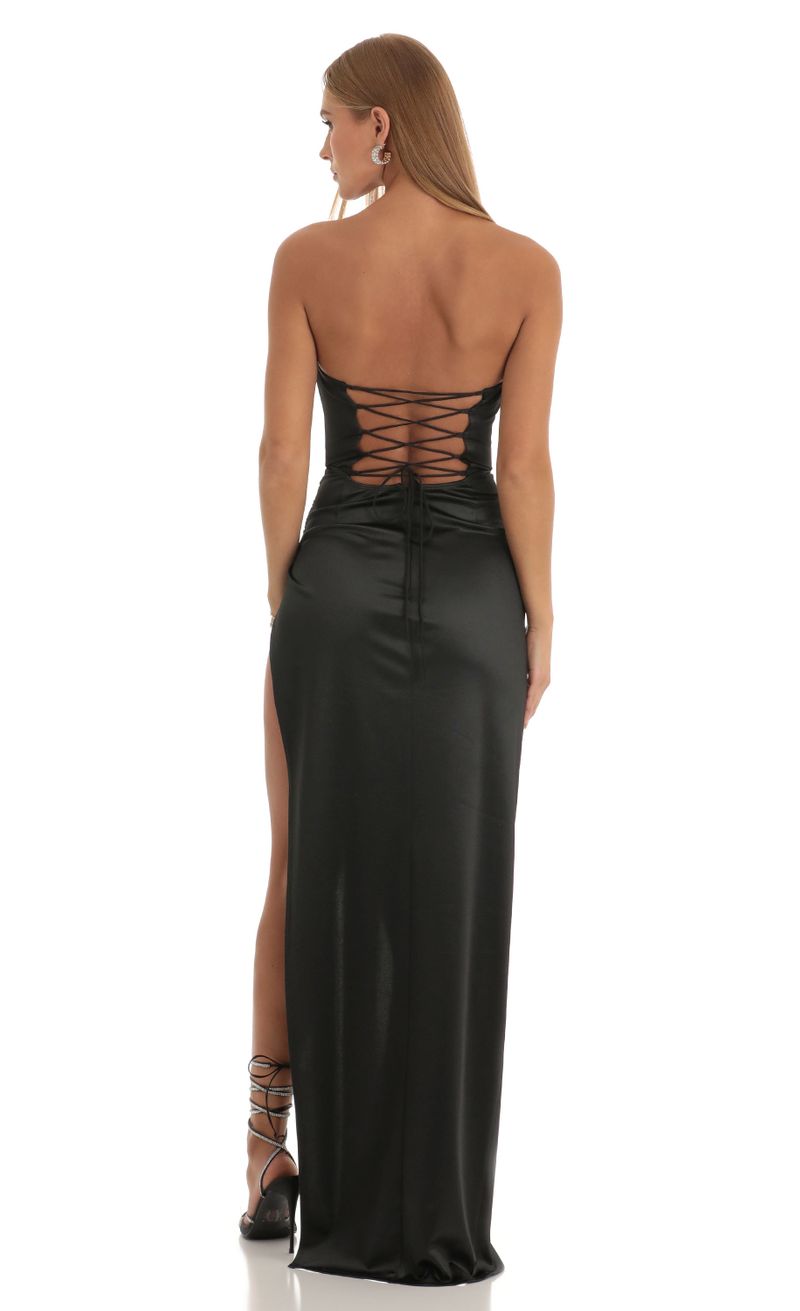 Picture Glory Sequin Bust Satin Maxi Dress in Black. Source: https://media.lucyinthesky.com/data/Dec22/800xAUTO/058cbd08-1c3d-4d2b-a7be-b1e1fd11455c.jpg