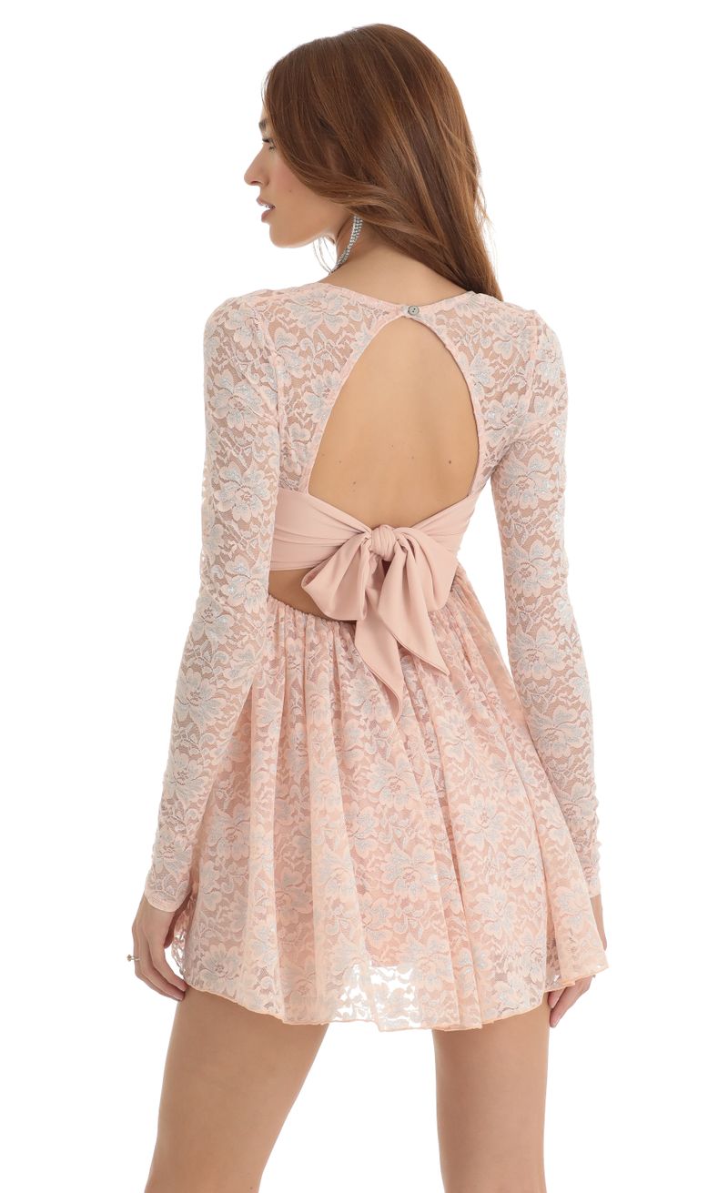 Picture Annabella Lace Long Sleeve Baby Doll Dress in Pink. Source: https://media.lucyinthesky.com/data/Dec22/800xAUTO/b19f87e2-a2f5-4216-9256-15e8b1c92b5f.jpg