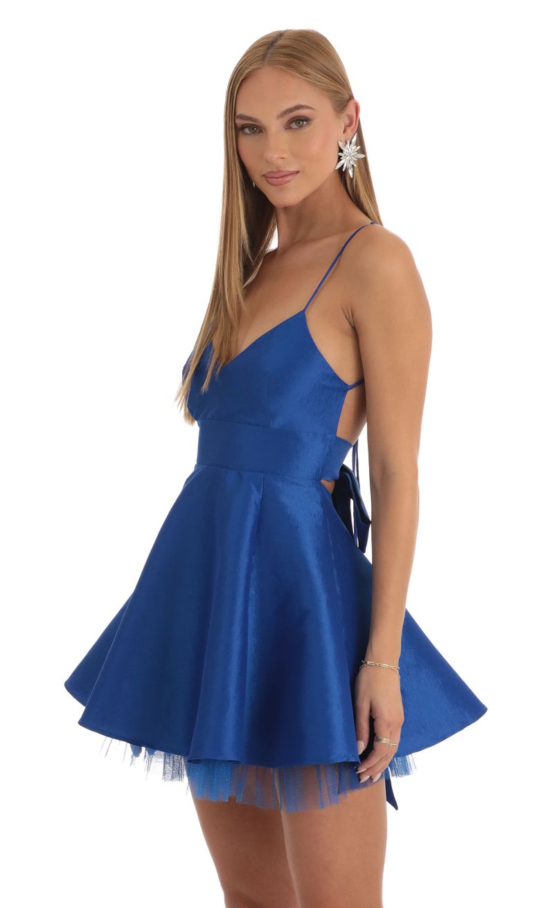 Picture Maliyah Fit and Flare Dress in Blue. Source: https://media.lucyinthesky.com/data/Dec22/800xAUTO/ccde71da-e5b6-484c-bad6-9b60a9571f18.jpg