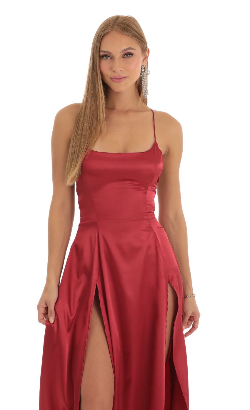 Picture Caitlin Slit Maxi Dress in Red. Source: https://media.lucyinthesky.com/data/Dec22/850xAUTO/073140f4-227d-4c7d-b9b7-89adac57f80a.jpg