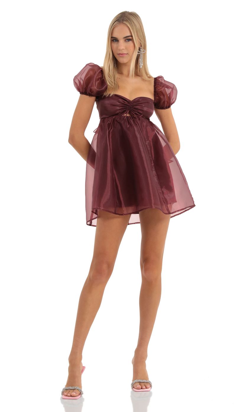 Picture Elexia Puff Sleeve Baby Doll Dress in Red. Source: https://media.lucyinthesky.com/data/Dec22/850xAUTO/5d724bb6-9e39-4bde-b50b-88577b204e62.jpg