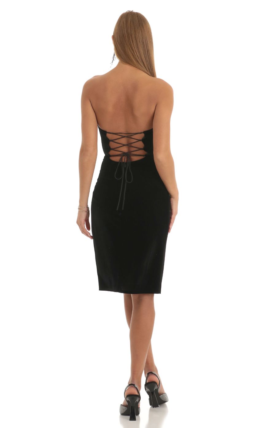Picture Tamar Sequin Bust Velvet Midi Dress in Black. Source: https://media.lucyinthesky.com/data/Dec22/850xAUTO/63c8b9d4-56b3-4e71-860b-110b58e473c0.jpg
