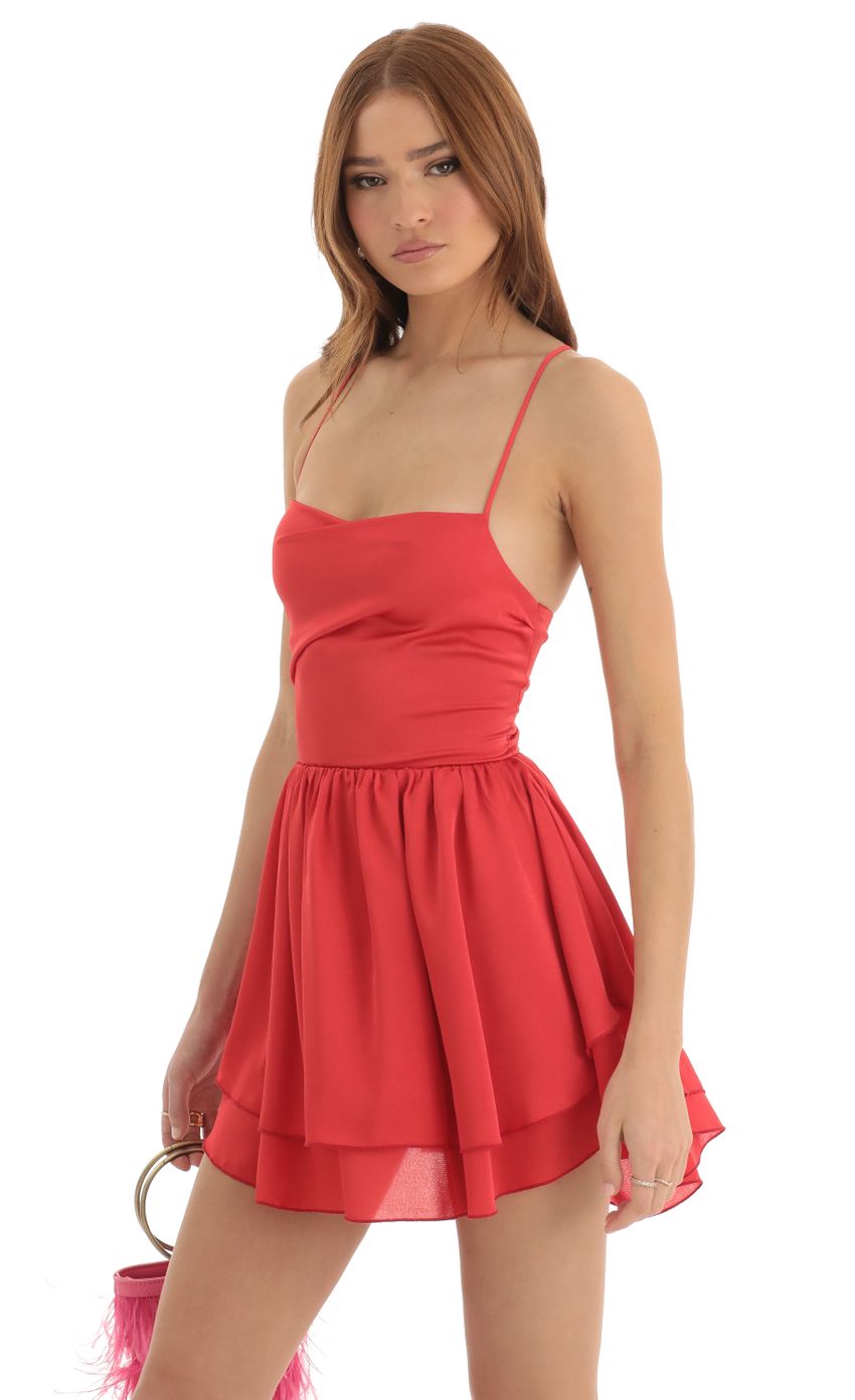 Picture Jaylin Crepe A-Line Dress in Red. Source: https://media.lucyinthesky.com/data/Dec22/850xAUTO/bb3bde1c-35d8-471e-bf82-e468c2c0359b.jpg