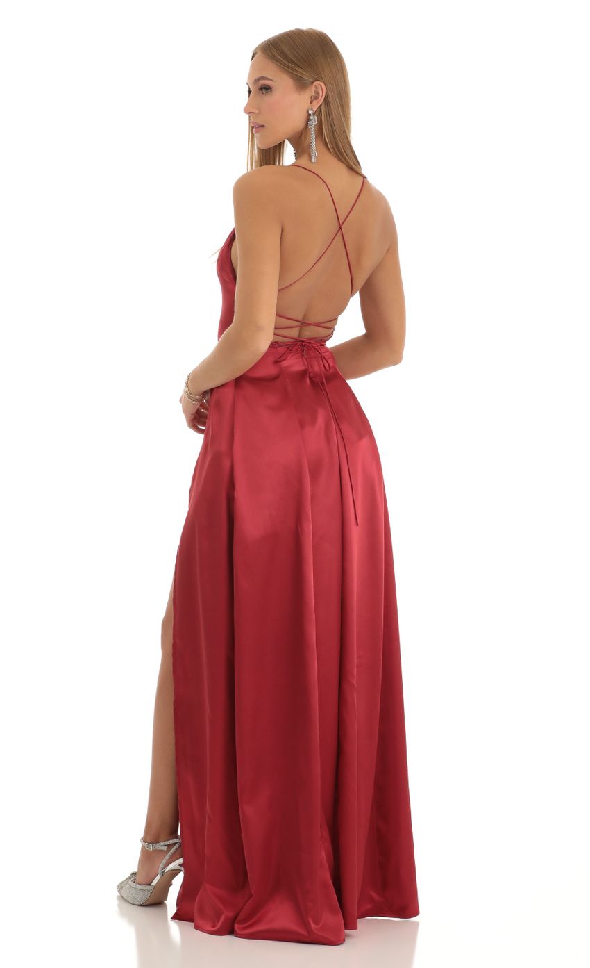 Picture Caitlin Slit Maxi Dress in Red. Source: https://media.lucyinthesky.com/data/Dec22/850xAUTO/cc4fa5f6-5901-448a-bafb-7bef6659dfa9.jpg