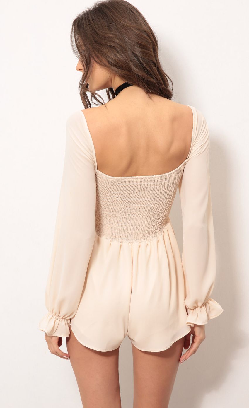 Picture Love Galore Romper in Beige. Source: https://media.lucyinthesky.com/data/Feb18_1/850xAUTO/0Y5A3811.JPG