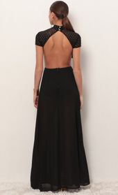 Picture thumb Couture Black Diamond Mesh Maxi Dress. Source: https://media.lucyinthesky.com/data/Feb19_2/170xAUTO/781A0857.JPG